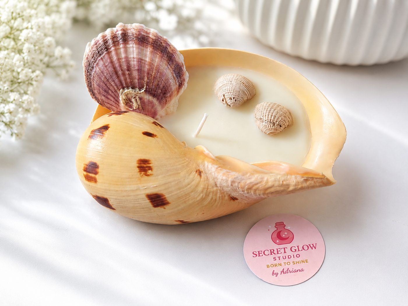 Snail Shell Candle