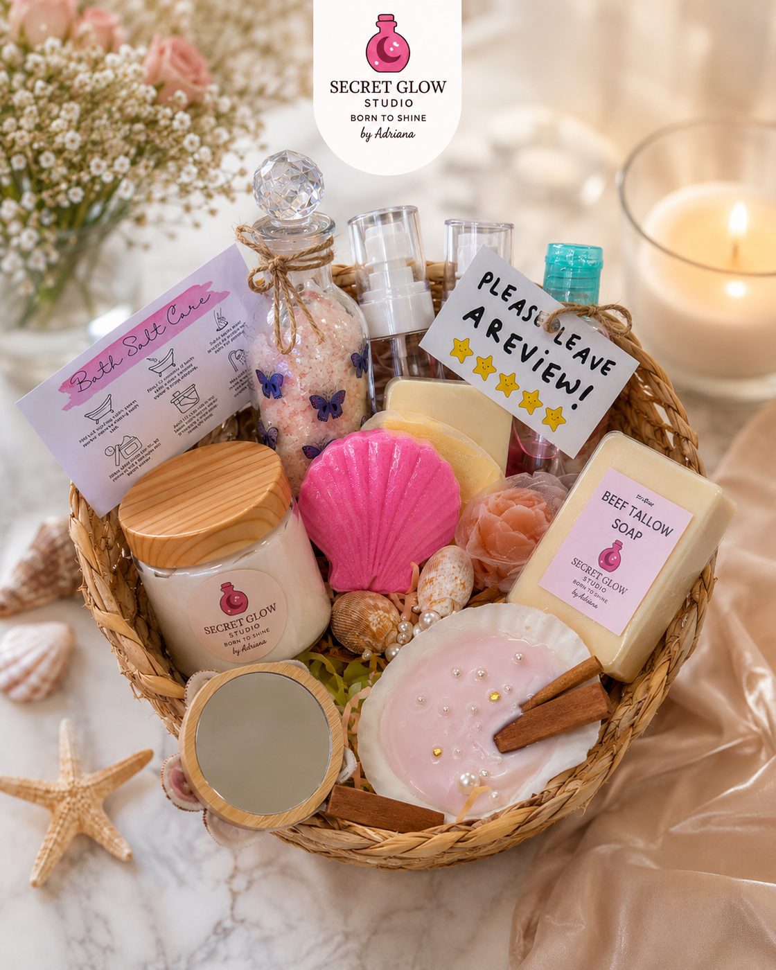 Secret Glow Studio Gift Basket