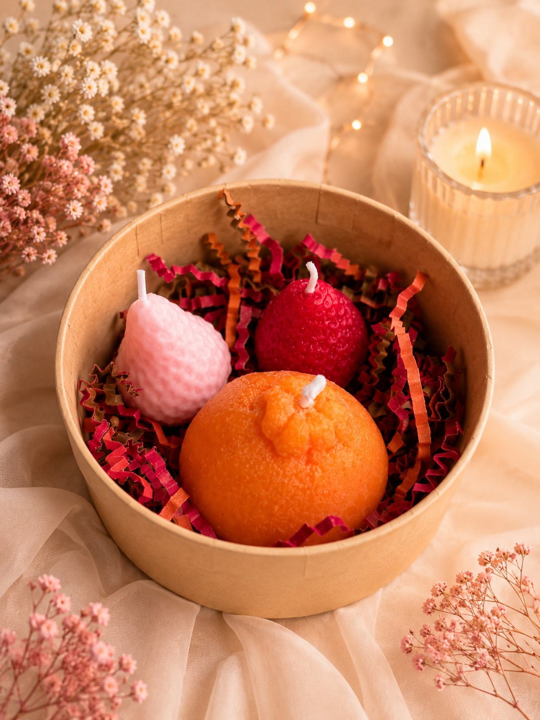Mini Fruit Candle Trio
